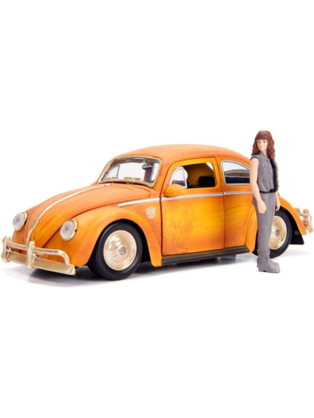 Transformers Die-Cast Car & Charlie Figurine Set, 1:24 Scale Volkswagen Beetle